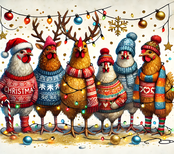 Tumbler Christmas - Chicken Christmas