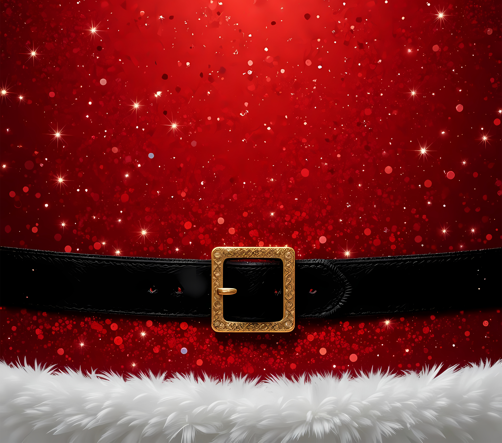 Tumbler Christmas - Glitter Santa Belt