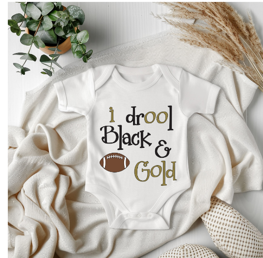 Warbirds Drool Black and Gold