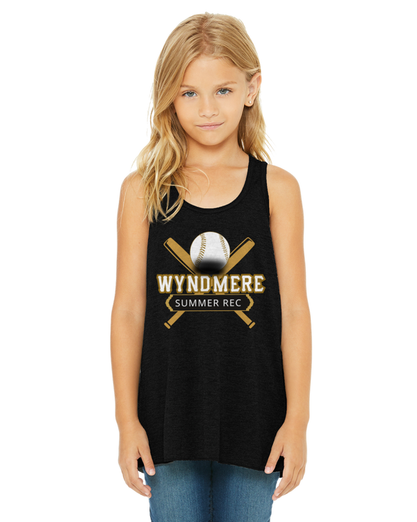 Summer Rec BELLA + CANVAS  Youth Girls Flowy Racerback Tank