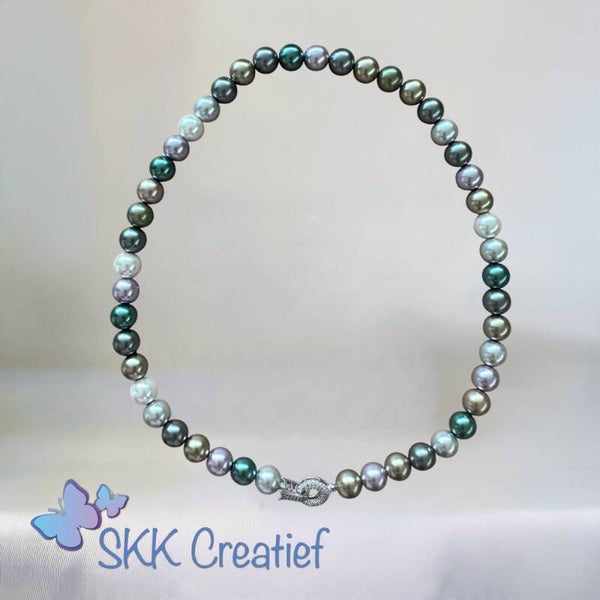 Ketting Meadow - meerkleurige parelketting  - SKk Creatief -