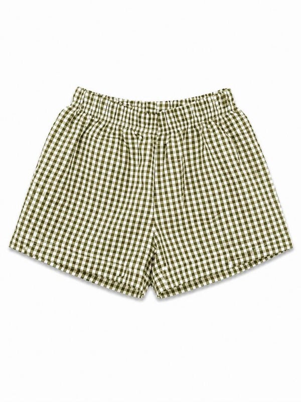Check shorts green