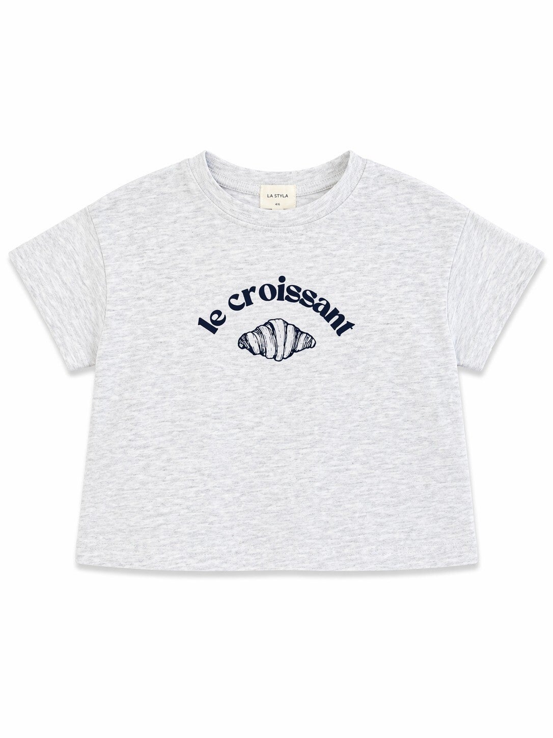 Croissant tee grey