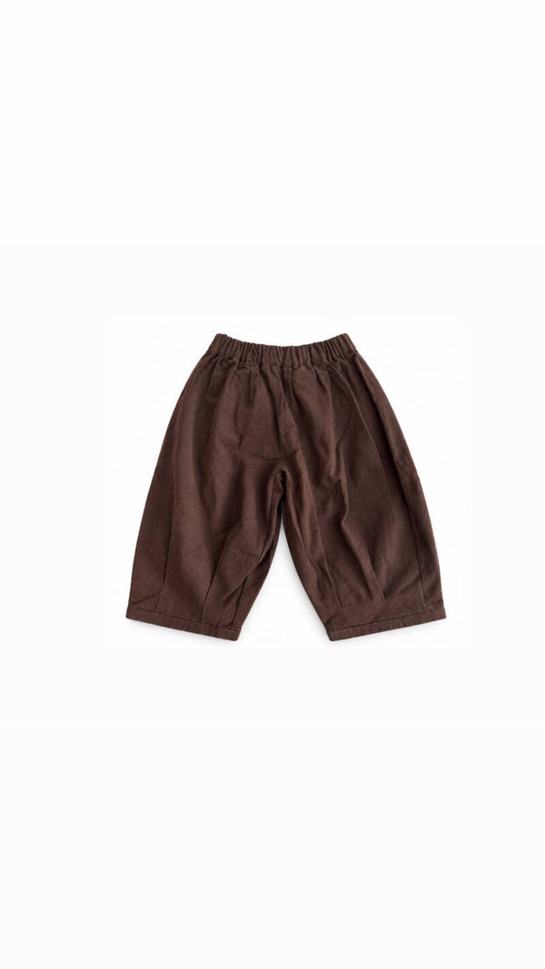 Soft pants dark brown