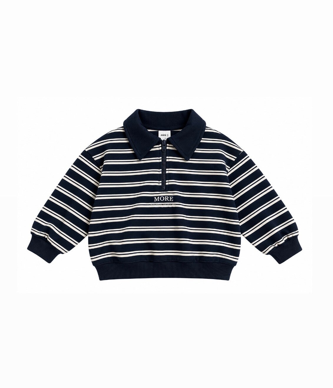 PRE-ORDER Zip polo sweater navy