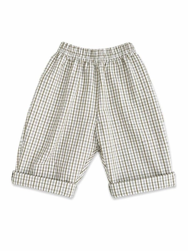 Levi check pants beige