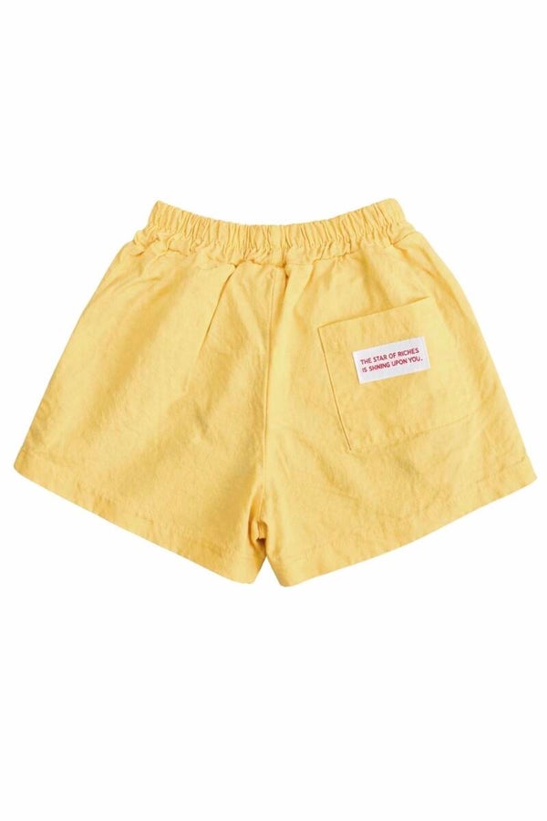 Pastel yellow shorts