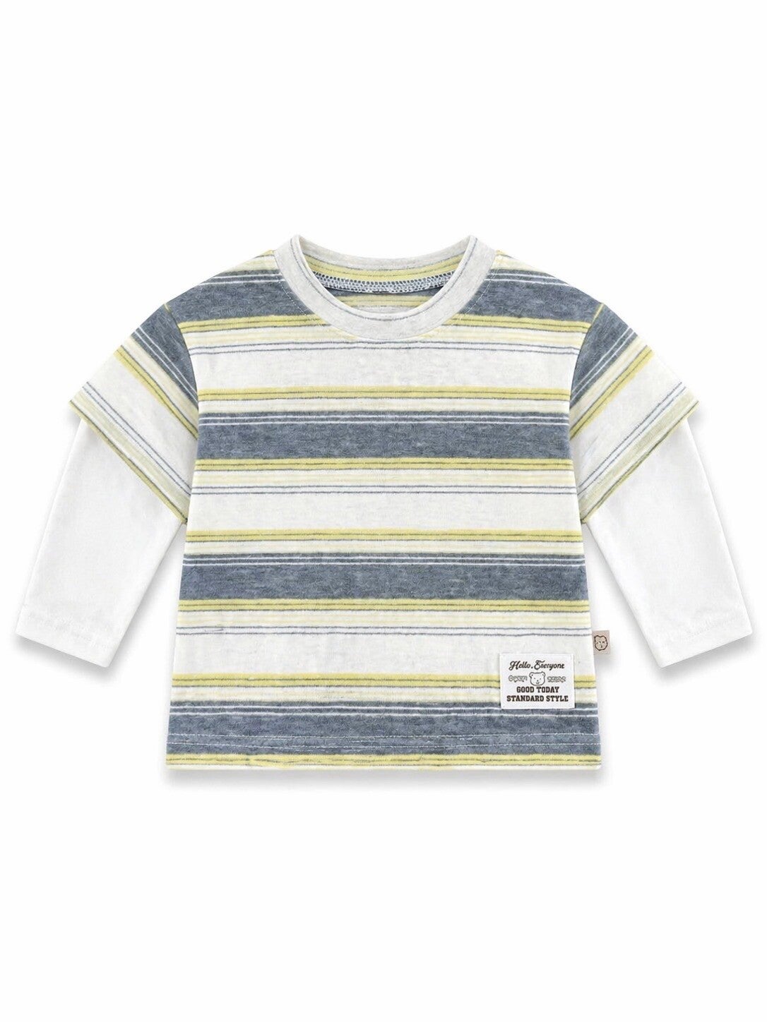 Riley layered tee yellow