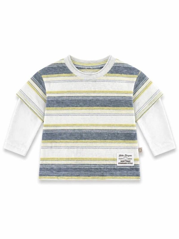 Riley layered tee yellow