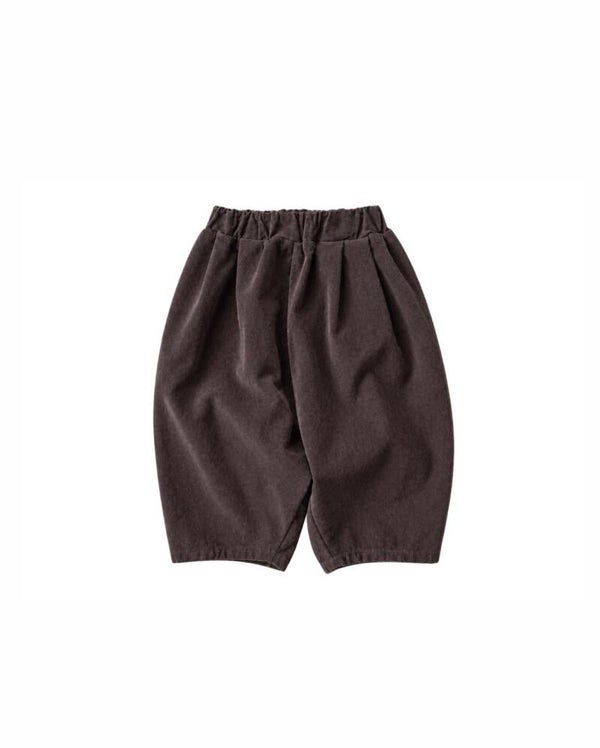 Rib pants dark brown