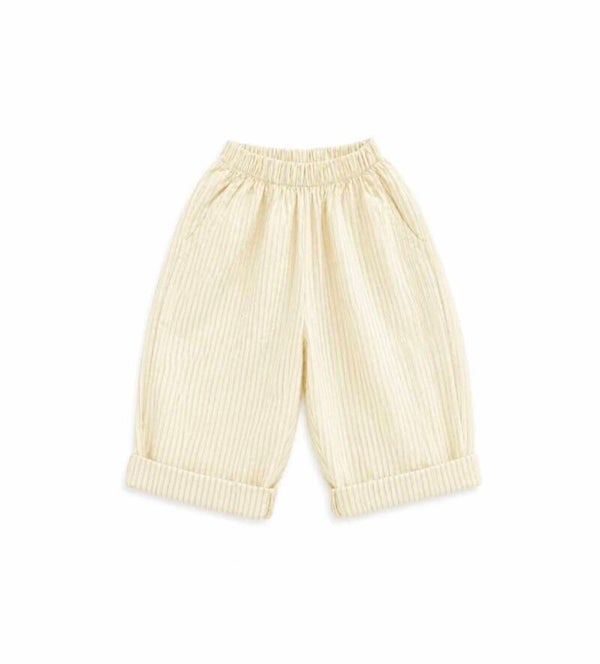 Lucas stripe pants butter yellow