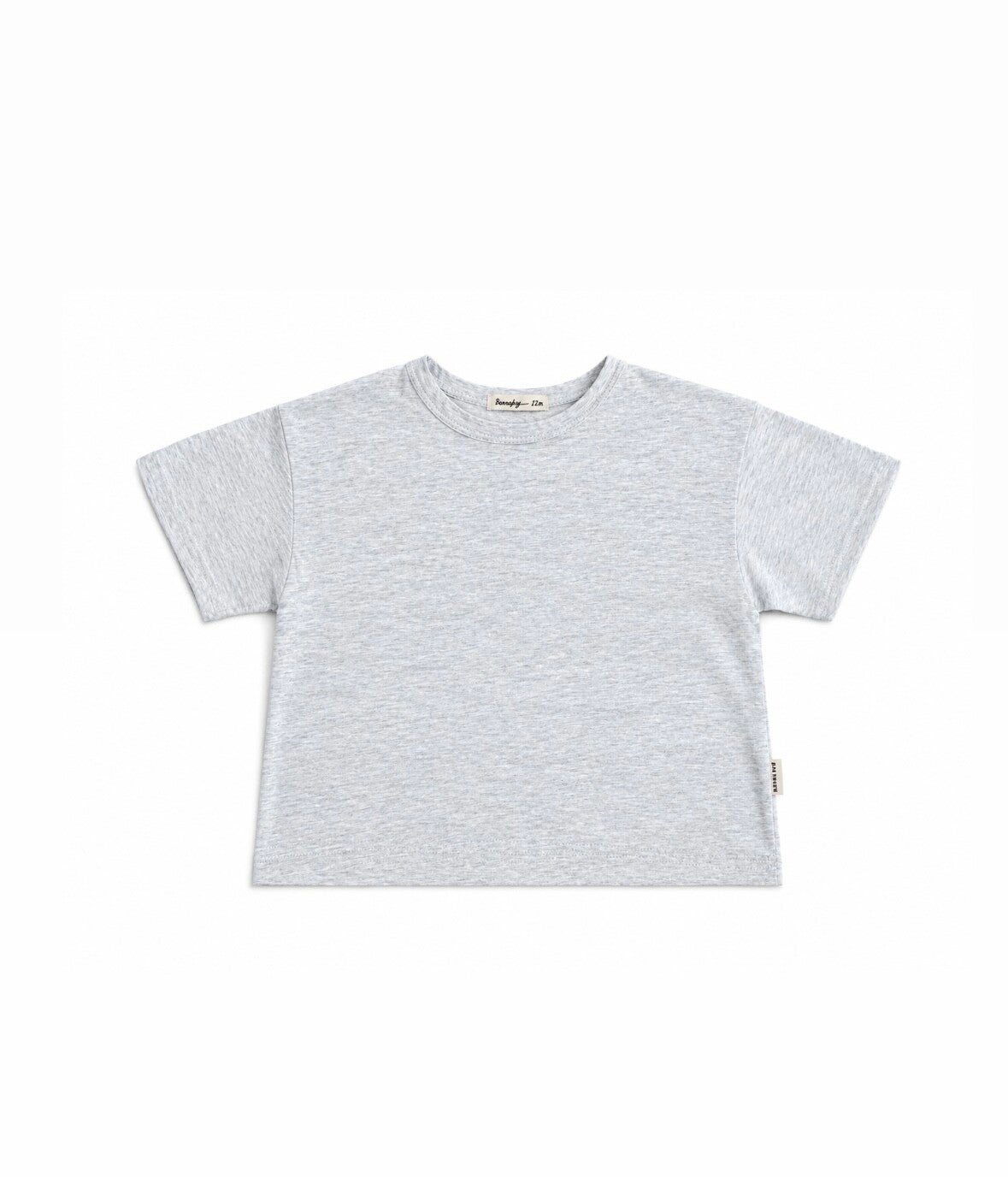 Mees boxy tee grey