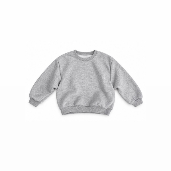 Baggy fleece sweater grey
