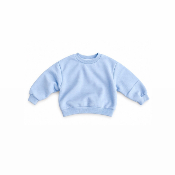 Baggy fleece sweater blue