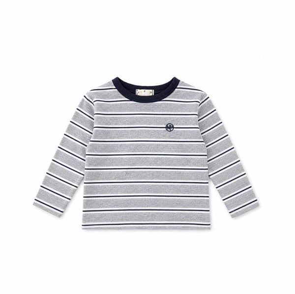 PRE-ORDER Milo striped longsleeve grey