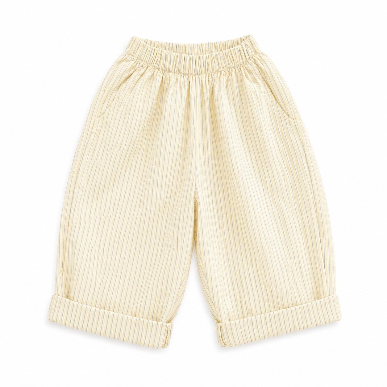 Lucas stripe pants butter yellow