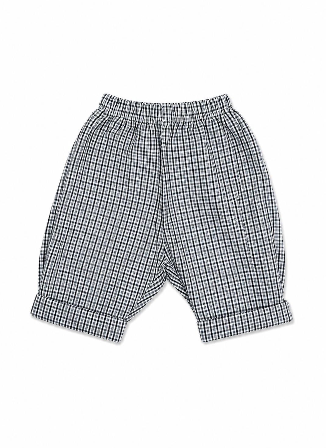 Levi check pants black