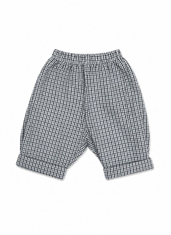 Levi check pants black