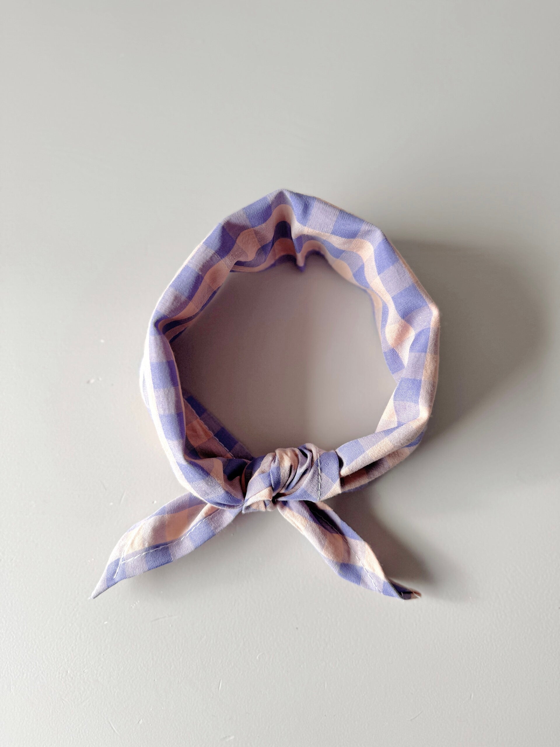 Paars roze sjaal met ruitjes kids en baby