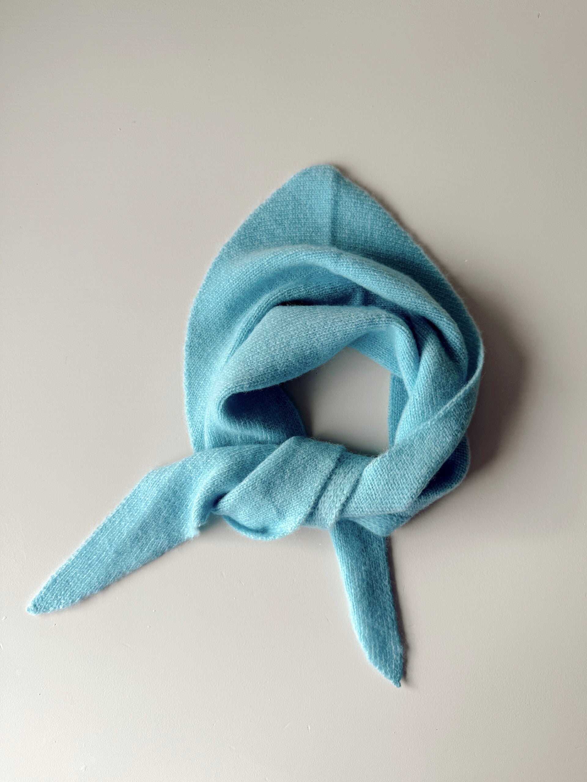 Blauwe wollen sjaal baby, kids en adult