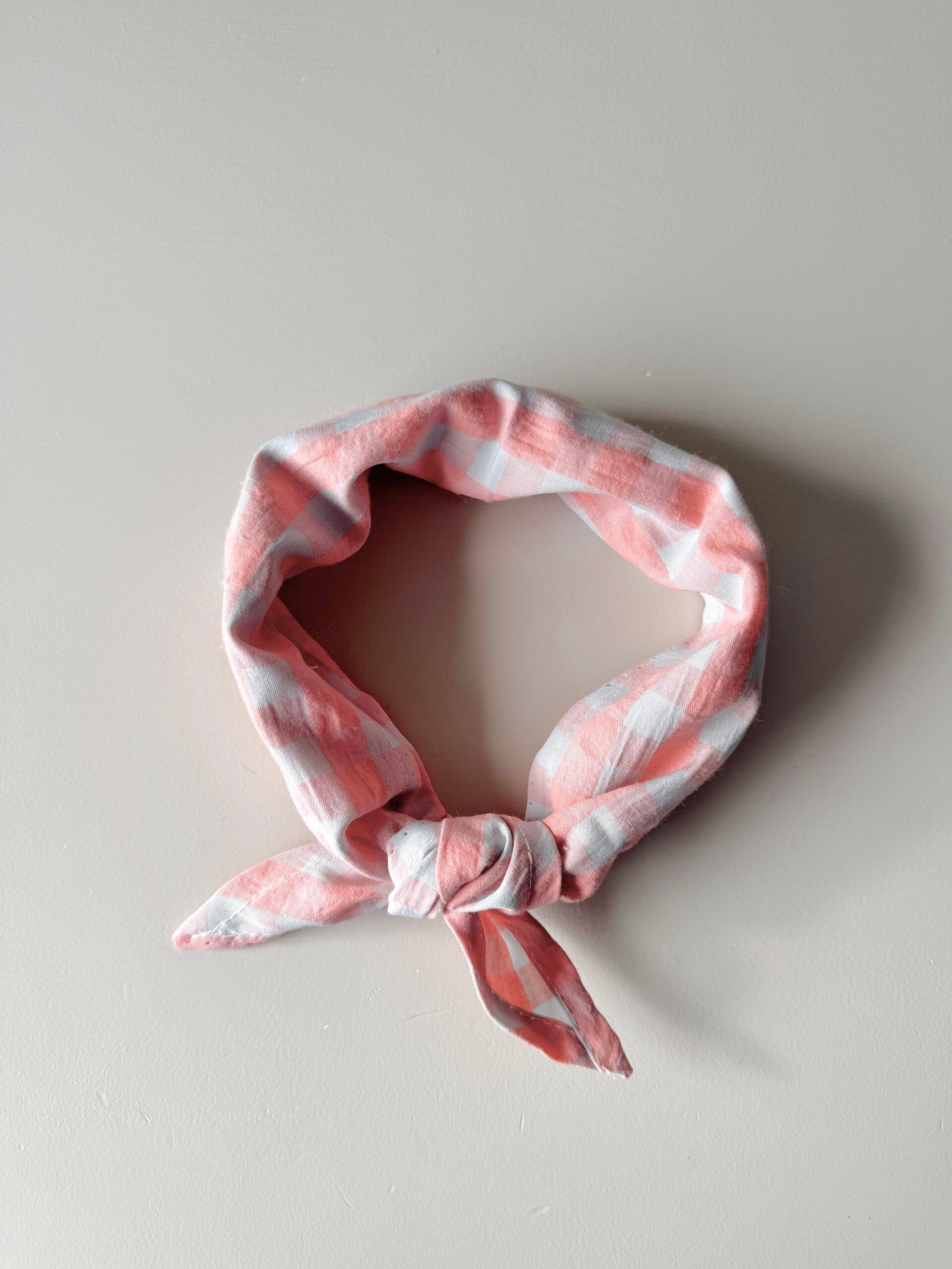 Roze blauwe sjaal met ruitjes kids en baby