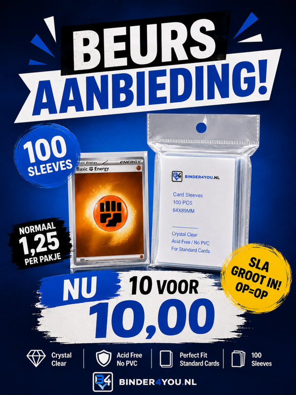 Sleeves beursaanbieding