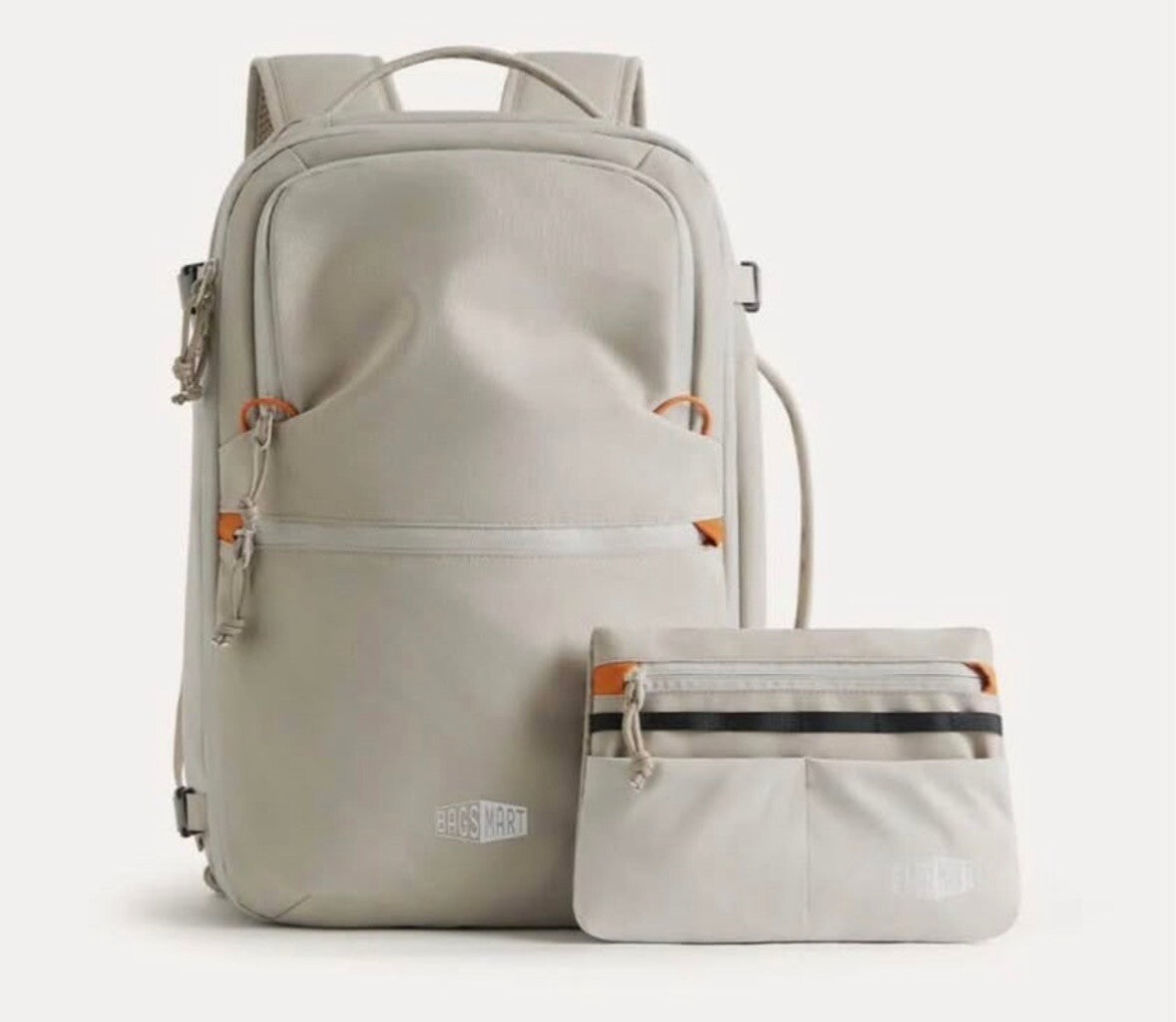 BAGSMART White Travel Backpack