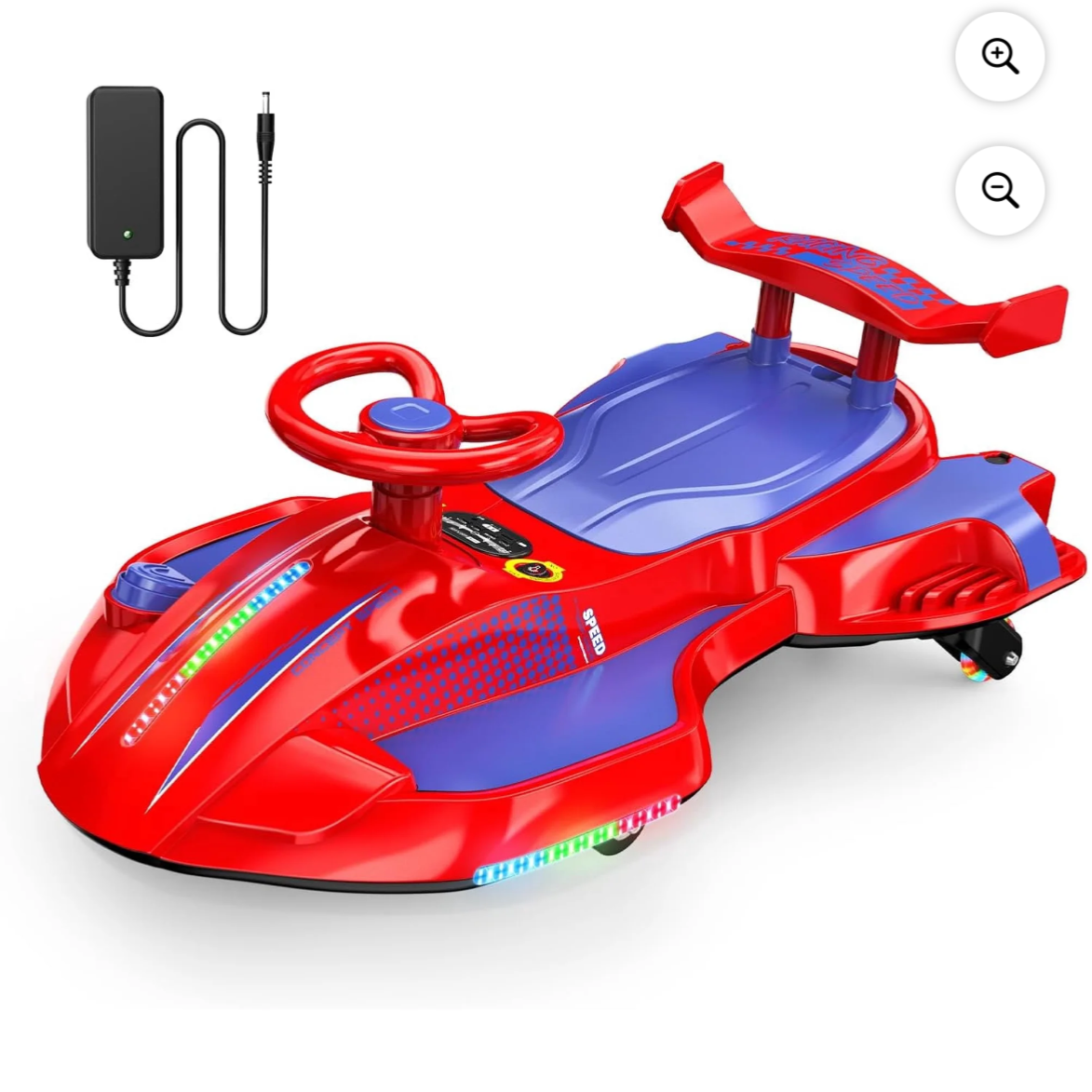 Red & Blue Electric Wiggle Car
