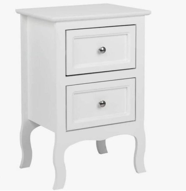 White Farmhouse Nightstand