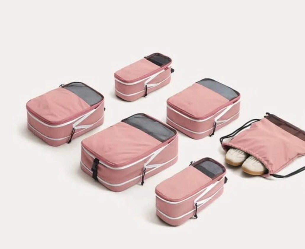Bagsmart Pink Blasting Packing Cubes
