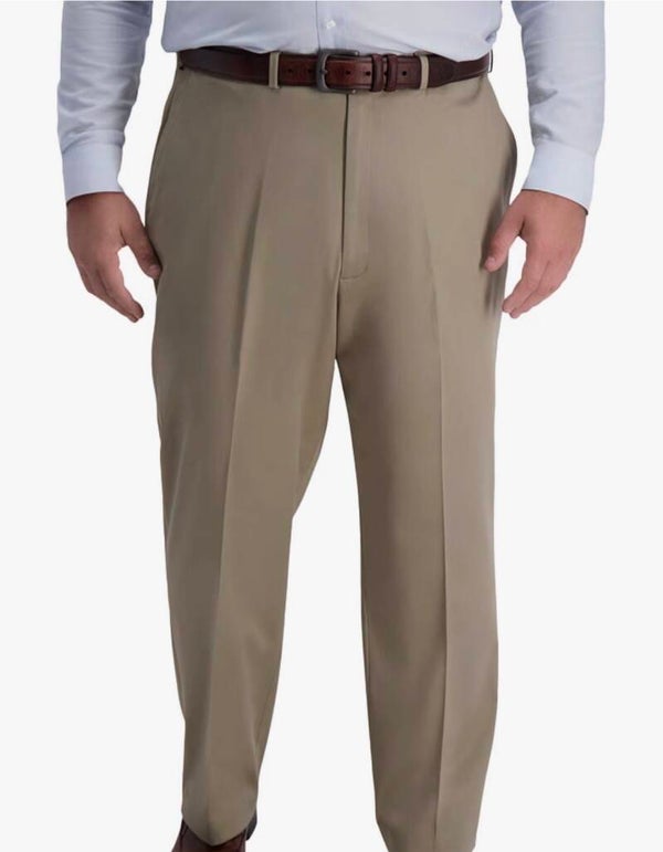 Haggar Men's Classic Fit Iron Free Khaki Dress Pants