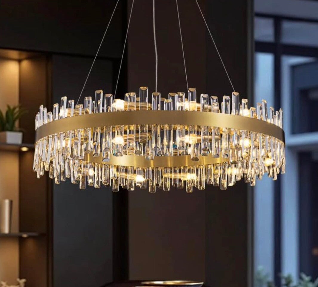Luxury Gold Crystal Chandelier