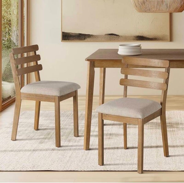 2pc Solid Wood Dining Chairs