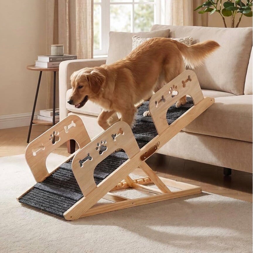 Wooden Dog Ramp w/ Rails