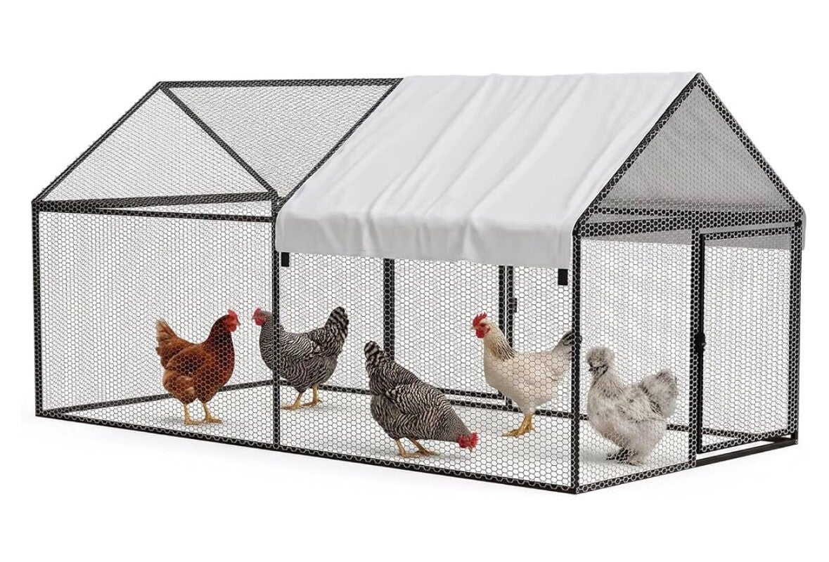 Large Outdoor Chicken Coop w/ Waterproof Cover