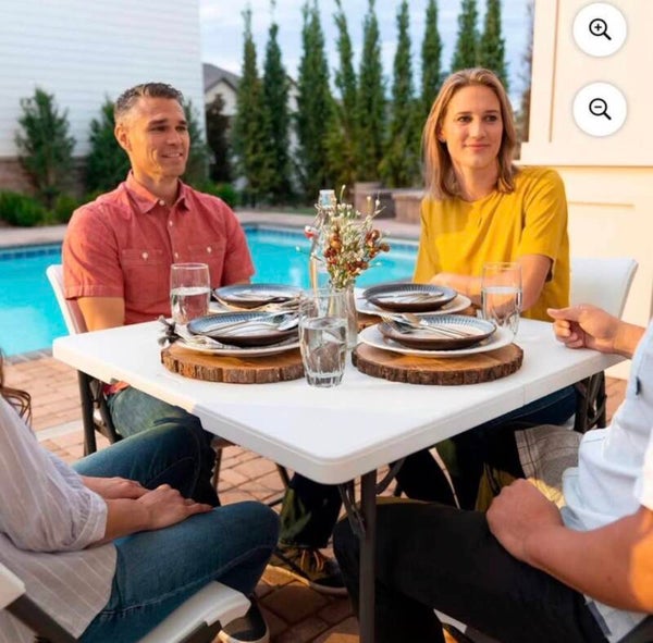 34” Square Folding Table