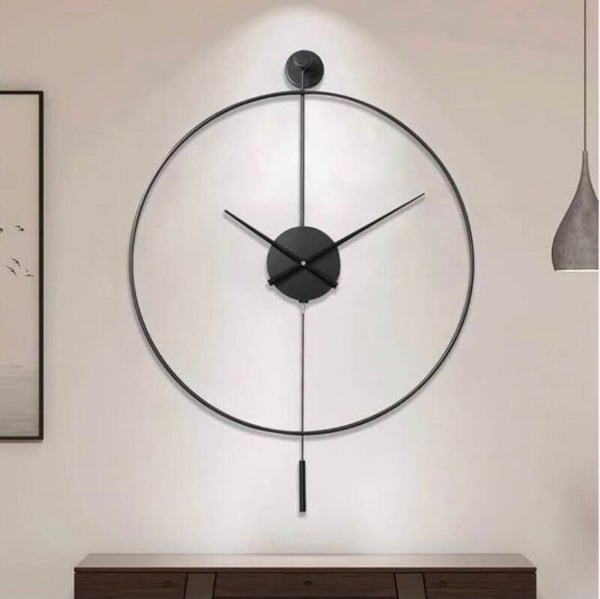 Black Minimalist Wall Clock