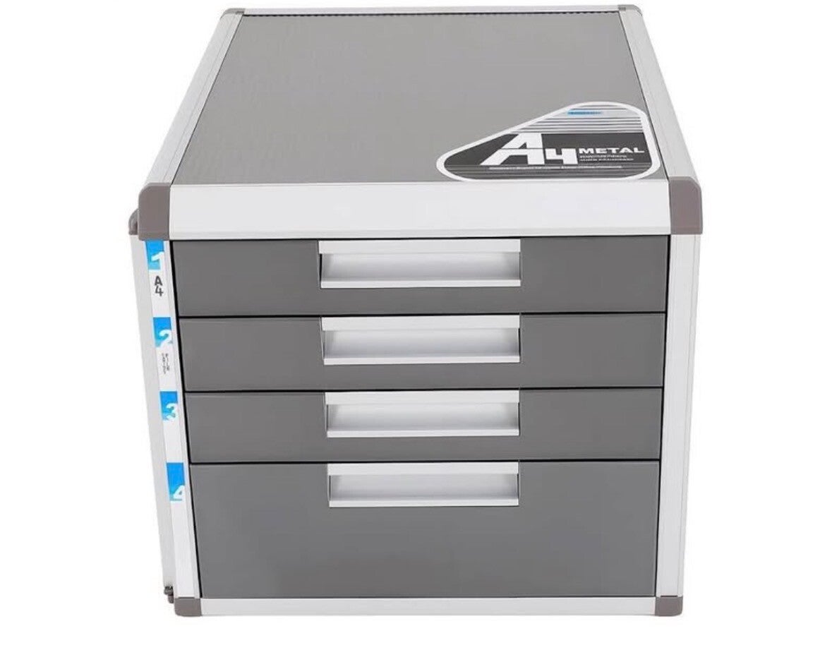 4 Drawer Locking Desktop File Cabinet