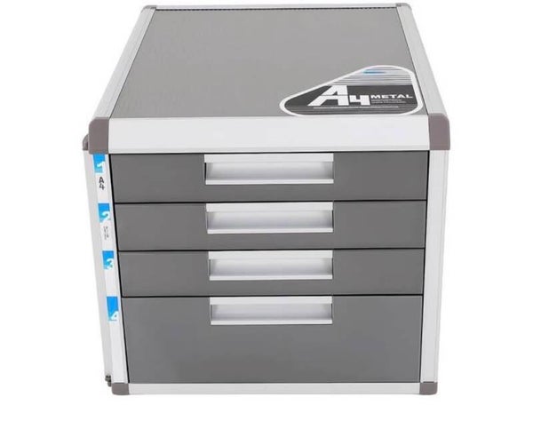 4 Drawer Locking Desktop File Cabinet
