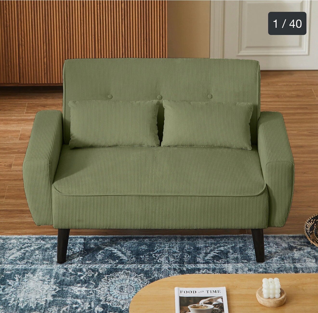 Small Tufted Loveseat Sofa
