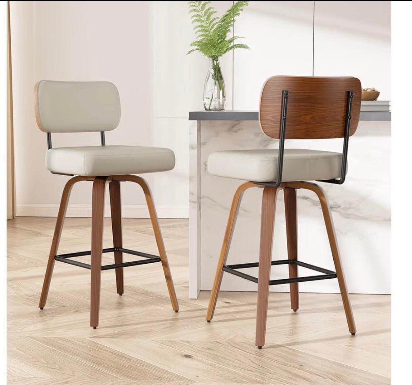 2pc Swivel Bar Stools