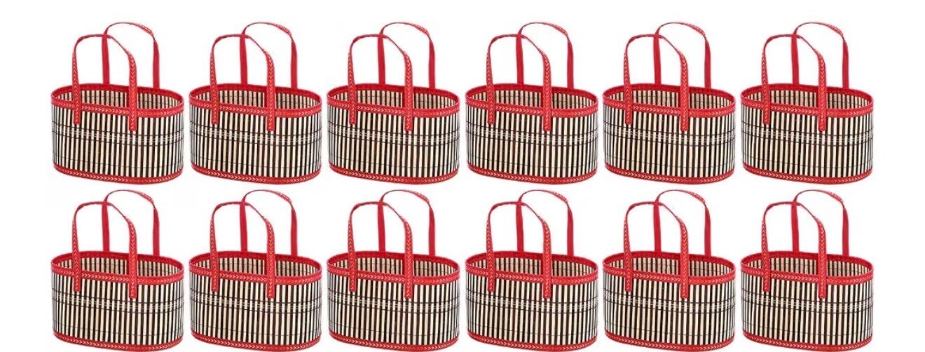 24pc 12” Bamboo Gift Baskets