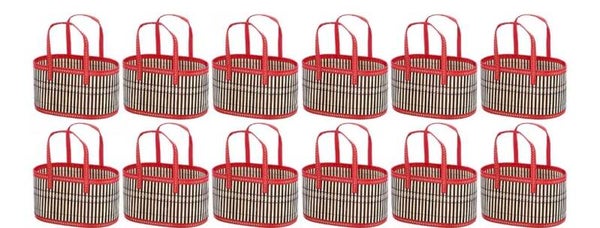 24pc 12” Bamboo Gift Baskets