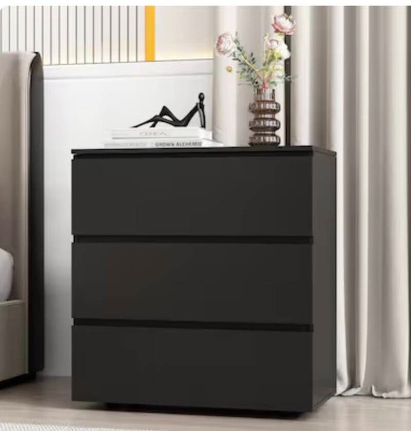 Black 3 -Drawer 30.3-in W Standard chest