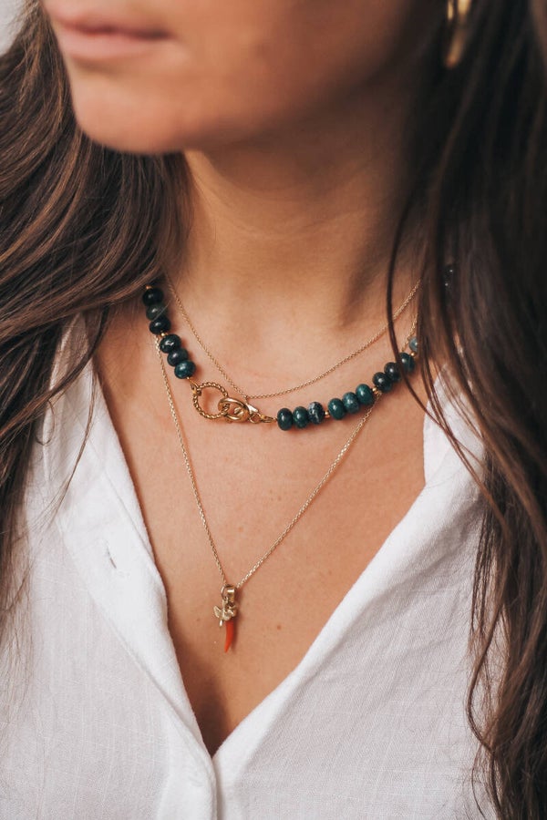 Ketting | Mos agaat | Disks