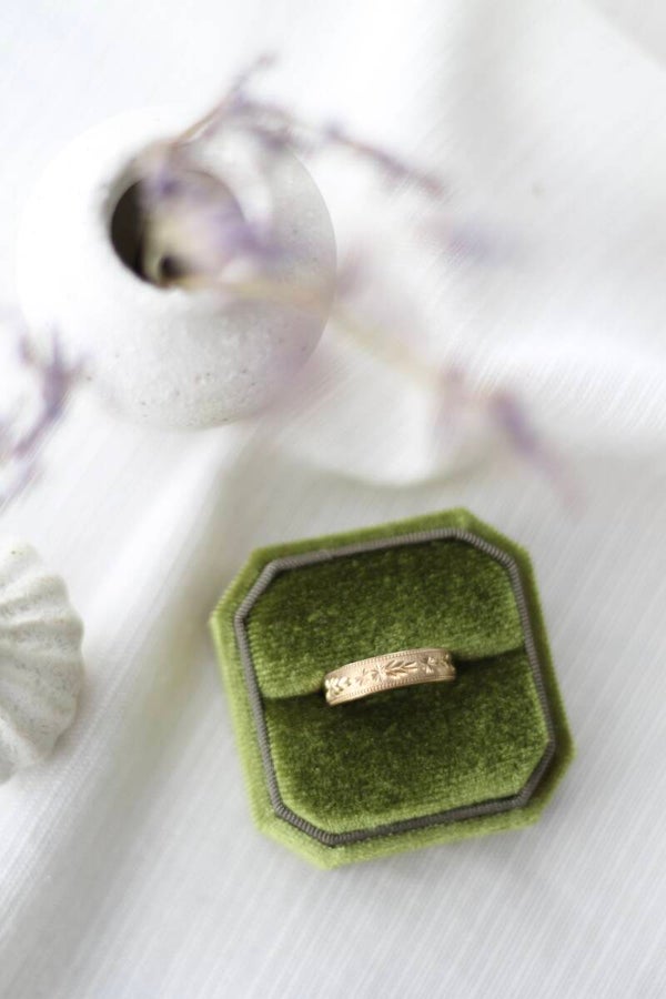 Vintage ring | 9K | Geel goud