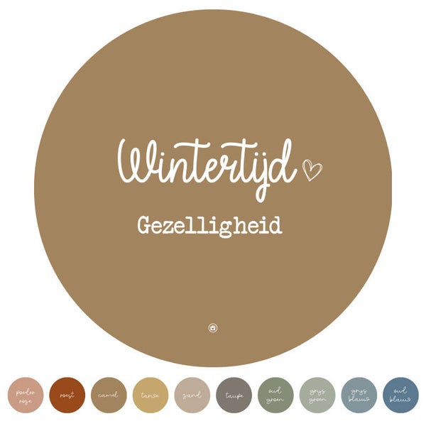 B2B MUURCIRKEL TEKST - wintertijd