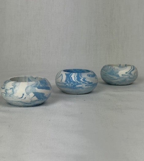 Theelichthouder blauw