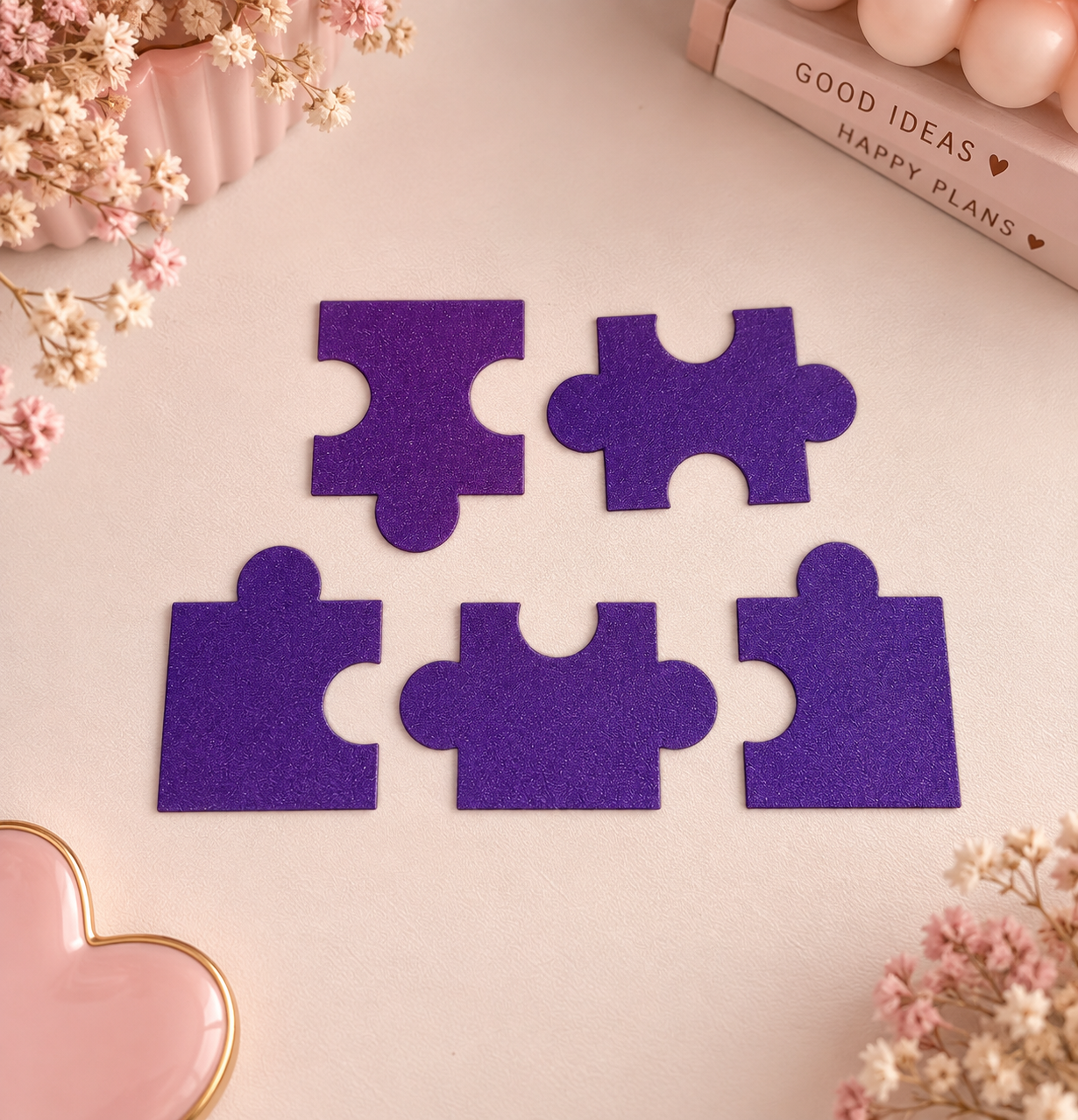 Puzzelstukjes – set van 5