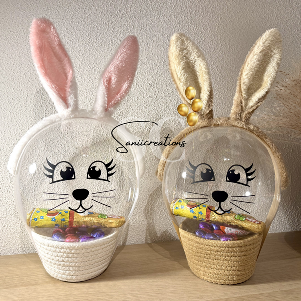 Paashaas ballon met chocolade voor kinderen